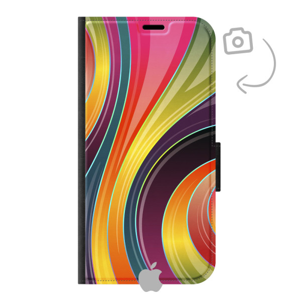 Funda billetera con estampado frontal para iPhone 15 Pro