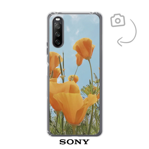 Funda de teléfono con impresión trasera suave para Sony Xperia 10 III/III Lite