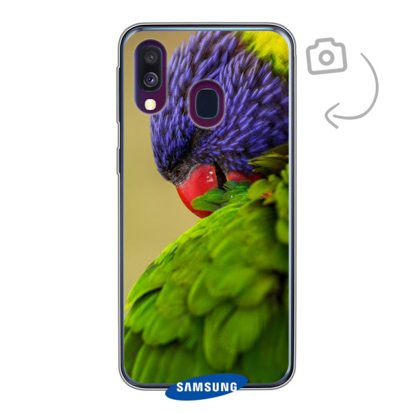 Funda de teléfono con impresión trasera suave para Samsung Galaxy A40