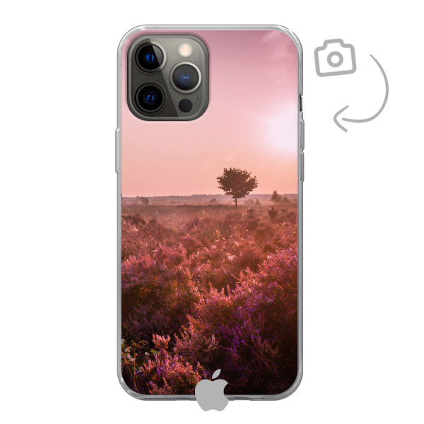 Funda de teléfono con impresión trasera suave para iPhone 12 Pro Max