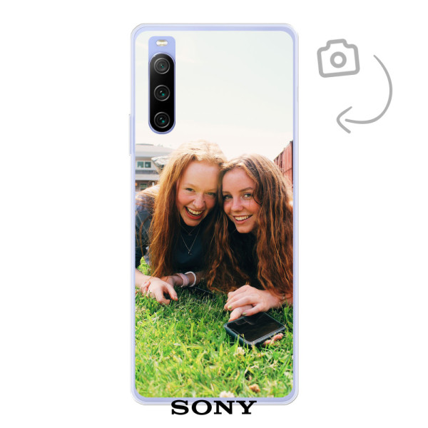 Funda de teléfono con impresión trasera suave para Sony Xperia 10 IV