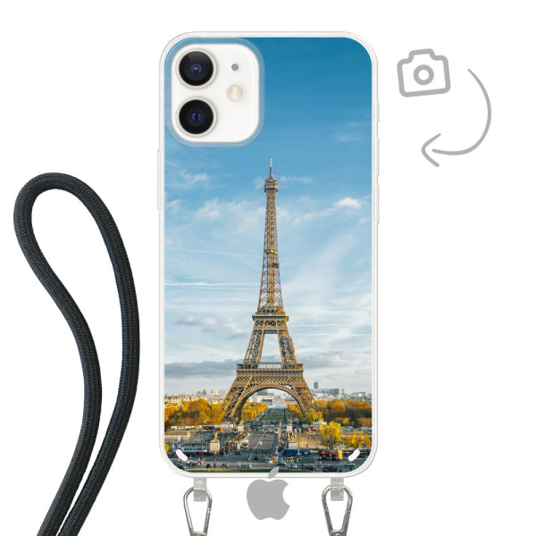 Funda de teléfono con cable para iPhone 12 mini