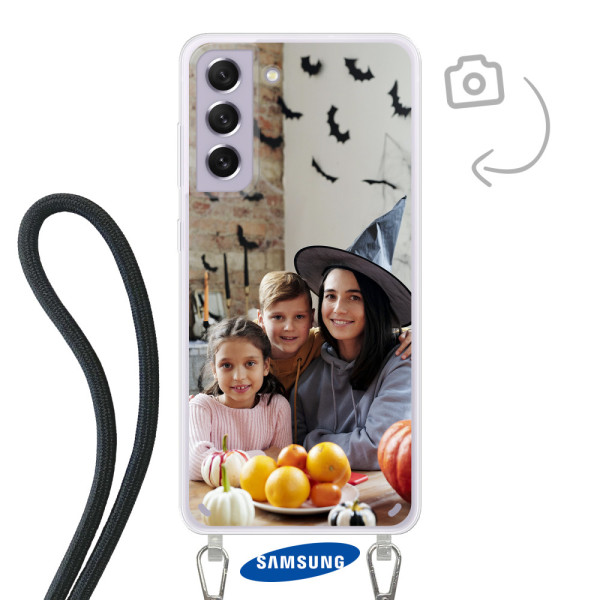 Funda de teléfono con cable para Samsung Galaxy S21 FE