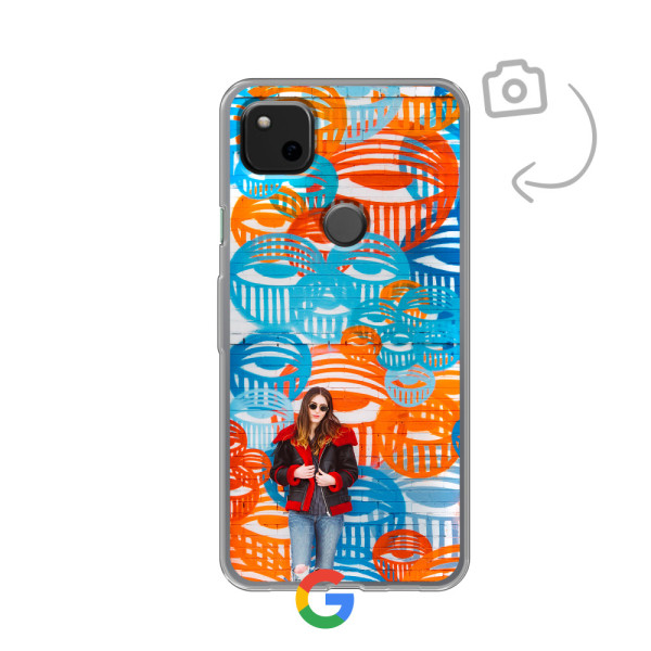 Funda de teléfono con impresión trasera suave para Google Pixel 4a