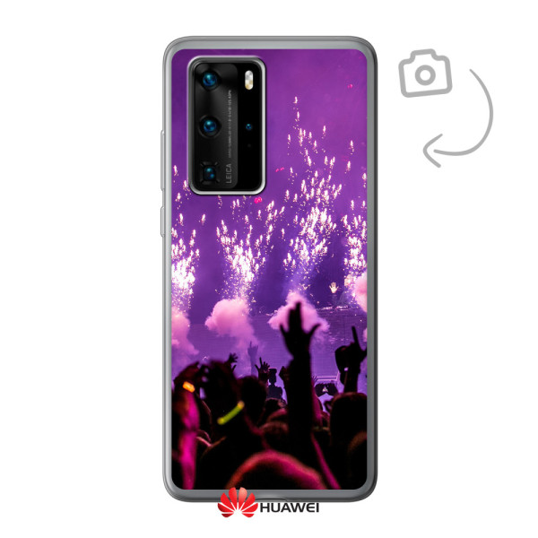 Funda de teléfono con impresión trasera suave para Huawei P40 Pro