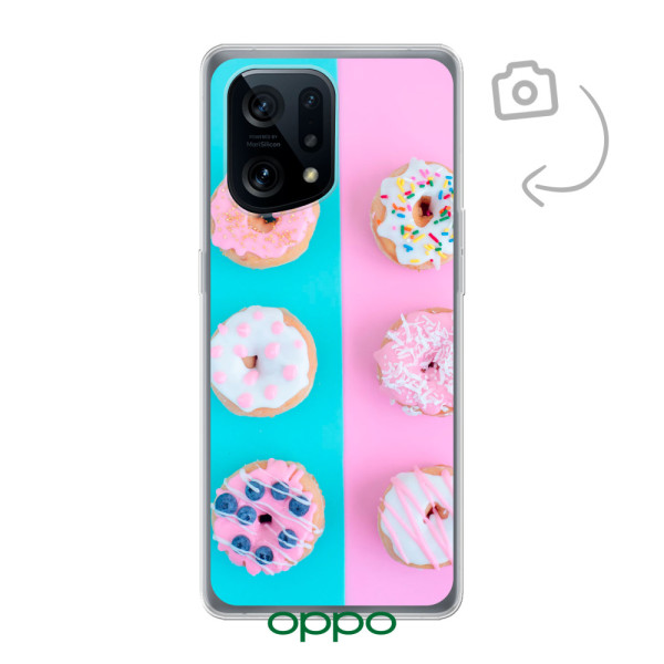 Funda de teléfono con impresión trasera suave para Oppo Find X5