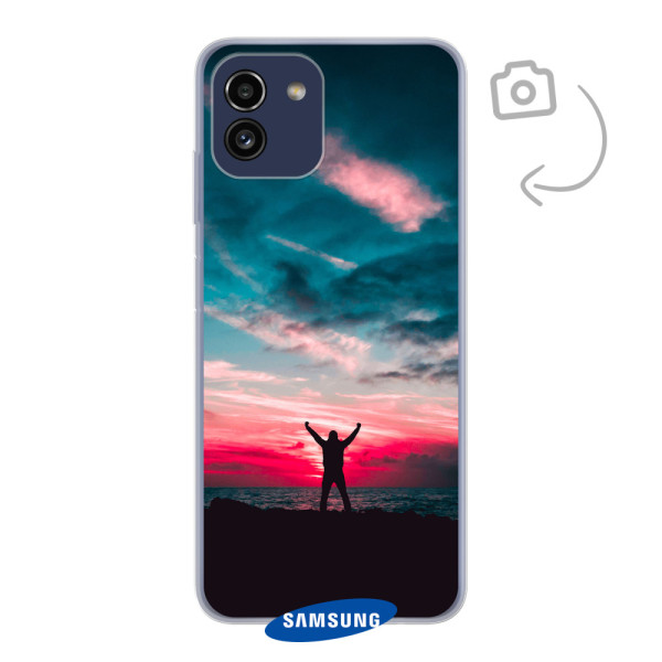 Funda de teléfono con impresión trasera suave para Samsung Galaxy A03