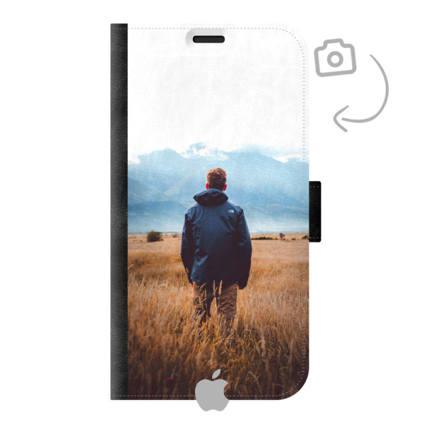 Funda billetera con estampado frontal para iPhone Xr