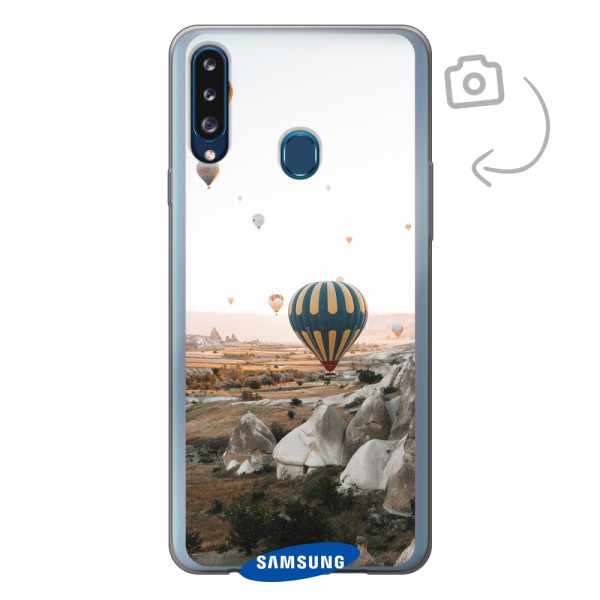 Funda de teléfono con impresión trasera suave para Samsung Galaxy A20s