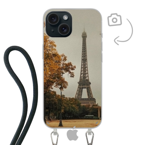 Funda de teléfono con cable para iPhone 15