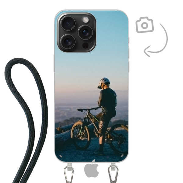 Funda de teléfono con cable para iPhone 15 Pro