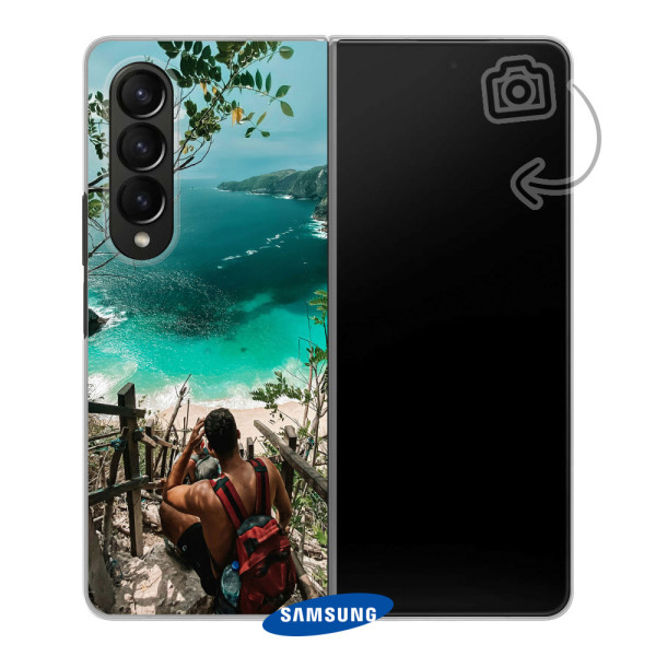 Funda rígida impresa en la parte posterior para Samsung Galaxy Z Fold4