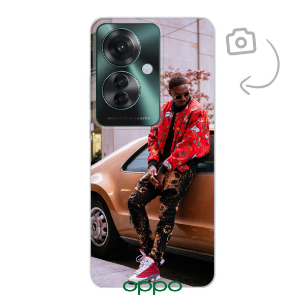 Funda de teléfono con impresión trasera suave para Oppo Reno 11 F