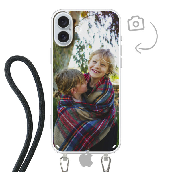 Funda de teléfono con cable para iPhone 16 Plus