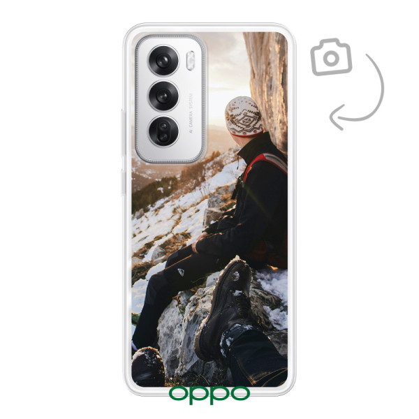 Funda de teléfono con impresión trasera suave para Oppo Reno12