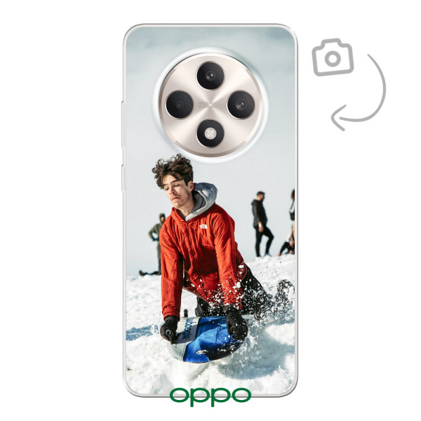 Funda de teléfono con impresión trasera suave para Oppo Reno12 F